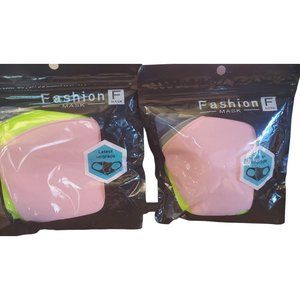 Fashion Face Mask, solid, breathable, adult face mask 4pk